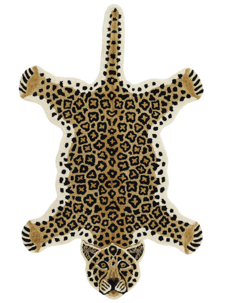  Leopard - Beige Matta 100X160 Modern Beige/Svart (Ull, Indien)