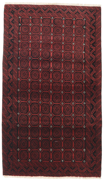  Beluch Matta 110X190 Äkta Orientalisk Handknuten Mörkröd/Mörkbrun (Ull, Persien/Iran)