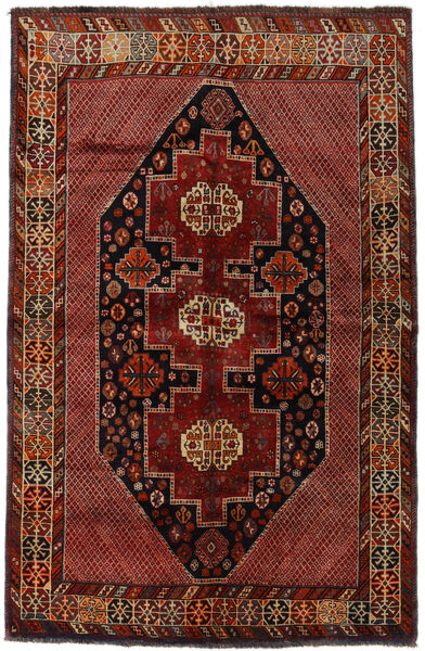  Ghashghai Matta 157X243 Äkta Orientalisk Handknuten Mörkröd (Ull, Persien/Iran)