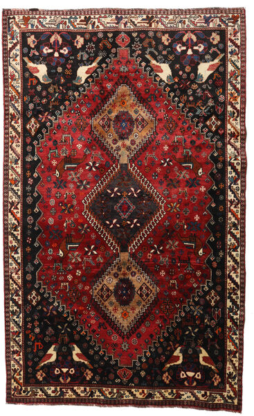 Ghashghai Matta 165X268 Äkta Orientalisk Handknuten Mörkröd/Mörkbrun (Ull, Persien/Iran)