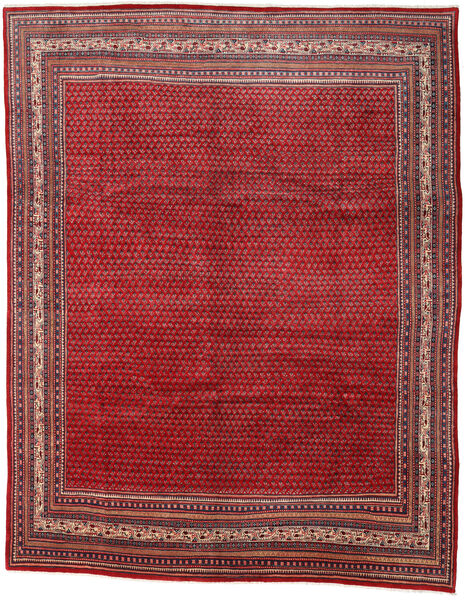  Sarough Mir Matta 290X361 Äkta Orientalisk Handknuten Mörkröd/Röd Stor (Ull, Persien/Iran)