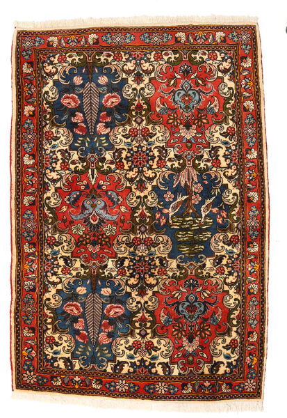  Bakhtiar Collectible Matta 112X169 Äkta Orientalisk Handknuten Mörkbrun/Mörkröd (Ull, Persien/Iran)