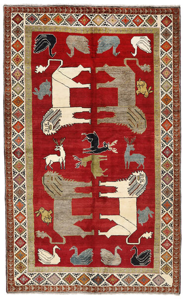  Ghashghai Matta 154X253 Äkta Orientalisk Handknuten Mörkröd/Ljusbrun (Ull, Persien/Iran)