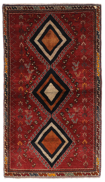  Ghashghai Matta 87X155 Äkta Orientalisk Handknuten Svart/Mörkbrun (Ull, Persien/Iran)