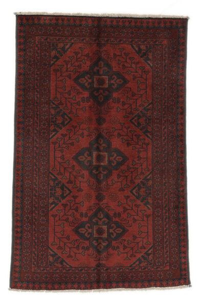  Afghan Khal Mohammadi Matta 74X118 Äkta Orientalisk Handknuten Svart/Mörkröd (Ull, )