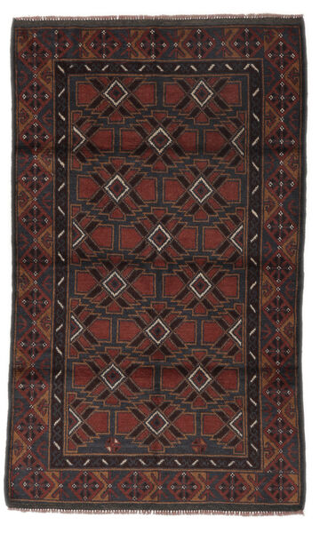  Orientalisk Beluch Matta Matta 103X170 Svart/Brun (Ull, Afghanistan)