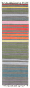  Rainbow Stripe - Flerfärgad Matta 80X250 Äkta Modern Handvävd Hallmatta Flerfärgad (Bomull, )