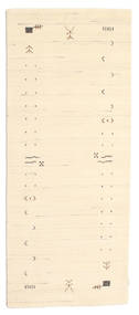  Gabbeh Loom Frame - Naturvit Matta 80X200 Modern Hallmatta Beige/Mörkbeige (Ull, Indien)