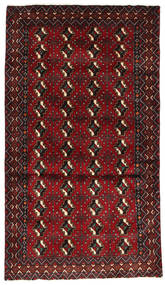  Beluch Matta 103X181 Äkta Orientalisk Handknuten Mörkröd/Mörkbrun (Ull, Persien/Iran)