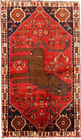  Ghashghai Matta 130X220 Äkta Orientalisk Handknuten Roströd/Mörkbrun (Ull, Persien/Iran)