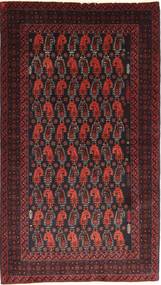  Beluch Matta 110X195 Äkta Orientalisk Handknuten Mörkröd/Mörkbrun (Ull, Persien/Iran)