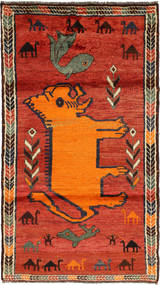  Ghashghai Matta 110X202 Äkta Orientalisk Handknuten Roströd/Orange (Ull, Persien/Iran)