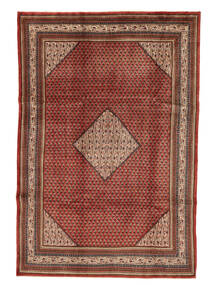  Sarough Mir Matta 215X315 Äkta Orientalisk Handknuten Mörkröd/Mörkbrun (Ull, Persien/Iran)
