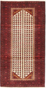  Beluch Matta 100X192 Äkta Orientalisk Handknuten Mörkröd (Ull, Persien/Iran)