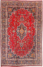  Mashad Matta 200X309 Äkta Orientalisk Handknuten Röd/Brun (Ull, Persien/Iran)