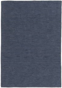  Kelim Loom - Denim Blå Matta 160X230 Äkta Modern Handvävd Blå (Ull, Indien)