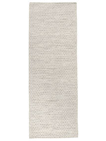 Kelim Honey Comb - Beige Matta 80X240 Äkta Modern Handvävd Hallmatta Beige/Vit/Cremefärgad (Ull, Indien)