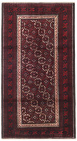 106X195 Beluch Matta Orientalisk Mörkröd/Röd (Ull, Persien/Iran)