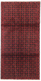 Beluch Matta 105X195 Äkta Orientalisk Handknuten Mörkröd/Mörkbrun/Röd (Ull, Persien/Iran)