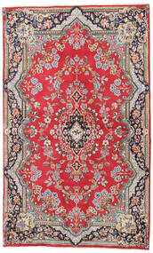  Kerman Matta 135X220 Äkta Orientalisk Handknuten Roströd/Ljusbrun (Ull, Persien/Iran)