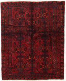  Lori Matta 155X190 Äkta Orientalisk Handknuten Mörkröd/Mörkbrun (Ull, Persien/Iran)