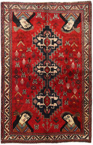  Ghashghai Matta 158X247 Äkta Orientalisk Handknuten Mörkröd/Roströd (Ull, Persien/Iran)