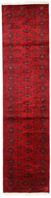  Pakistan Bokhara 2Ply Matta 78X311 Äkta Orientalisk Handknuten Hallmatta Röd/Mörkröd (Ull, Pakistan)