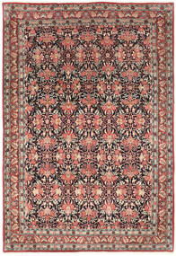  Bidjar Matta 214X319 Äkta Orientalisk Handknuten Mörkröd/Ljusbrun (Ull, Persien/Iran)