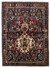 Afshar Shahre Babak Matta 136X185 Äkta Orientalisk Handknuten Mörkröd/Ljusbrun (Ull, Persien/Iran)