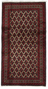  Beluch Matta 92X175 Äkta Orientalisk Handknuten Mörkbrun/Mörkröd (Ull, Persien/Iran)