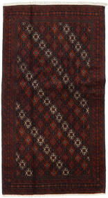  Beluch Matta 101X188 Äkta Orientalisk Handknuten Mörkbrun/Mörkröd (Ull, Persien/Iran)
