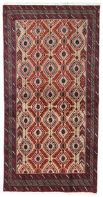  Beluch Matta 100X192 Äkta Orientalisk Handknuten Mörkröd/Mörkbrun/Ljusbrun (Ull, Persien/Iran)