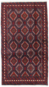  Beluch Matta 100X173 Äkta Orientalisk Handknuten Mörkröd/Svart (Ull, Persien/Iran)