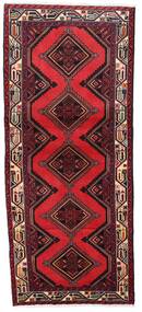  Hamadan Matta 78X185 Äkta Orientalisk Handknuten Hallmatta Mörkröd/Röd (Ull, Persien/Iran)
