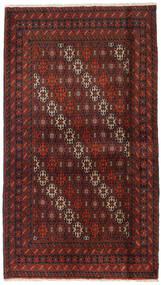  Beluch Matta 100X178 Äkta Orientalisk Handknuten Mörkröd/Svart (Ull, Persien/Iran)