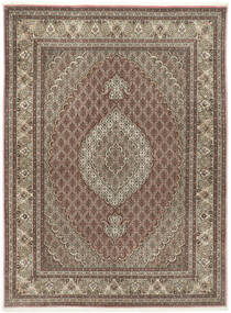  Tabriz 50 Raj Med Silke Matta 155X209 Äkta Orientalisk Handknuten Ljusbrun/Ljusgrå (Ull/Silke, Persien/Iran)