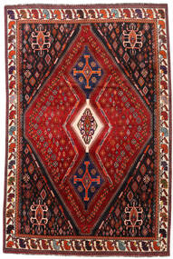  Ghashghai Matta 208X317 Äkta Orientalisk Handknuten Mörkröd/Roströd (Ull, Persien/Iran)