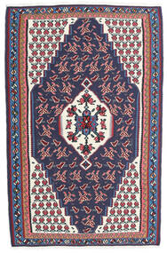  Persisk Kelim Senneh Fine Matta 110X170 Röd/Mörkblå (Ull, Persien/Iran)