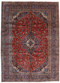  Keshan Matta 292X400 Äkta Orientalisk Handknuten Mörkröd/Mörkblå Stor (Ull, Persien/Iran)