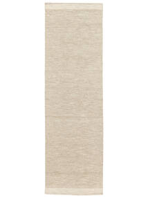  Serafina - Beige_Melange Matta 100X350 Äkta Modern Handvävd Hallmatta Ljusgrå (Ull, Indien)