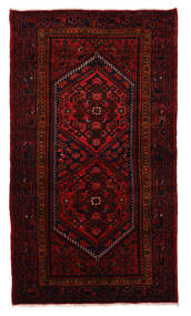  Zanjan Matta 130X233 Äkta Orientalisk Handknuten Mörkbrun/Röd (Ull, Persien/Iran)