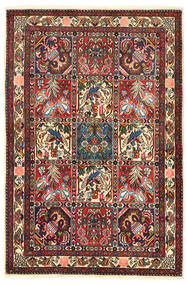  Bakhtiar Collectible Matta 106X158 Äkta Orientalisk Handknuten Mörkbrun/Mörkröd (Ull, Persien/Iran)