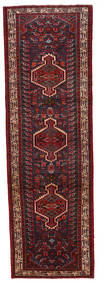  Asadabad Matta 97X300 Äkta Orientalisk Handknuten Hallmatta Mörkröd (Ull, Persien/Iran)