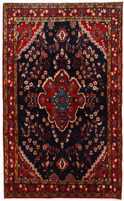  Nahavand Matta 134X221 Äkta Orientalisk Handknuten Mörkbrun/Mörkröd (Ull, Persien/Iran)