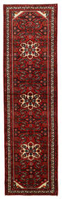  Hosseinabad Matta 84X297 Äkta Orientalisk Handknuten Hallmatta Mörkröd (Ull, Persien/Iran)