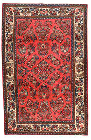  Orientalisk Rudbar Matta Matta 129X198 Röd/Mörkröd (Ull, Persien/Iran)