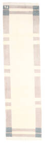  Gabbeh Indisk Matta 83X300 Äkta Modern Handknuten Hallmatta Beige/Vit/Cremefärgad (Ull, Indien)