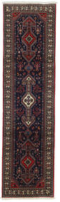  Orientalisk Abadeh Fine Matta Matta 80X300 Hallmatta Mörkröd/Röd (Ull, Persien/Iran)