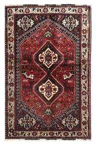 135X208 Shiraz Matta Matta Orientalisk Mörkröd/Röd (Ull, Persien/Iran)