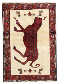  Ghashghai Matta 124X180 Äkta Orientalisk Handknuten Beige/Mörkröd/Mörkbrun (Ull, Persien/Iran)